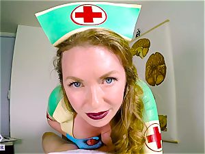 dominating torrid nurse masturbates and humiliates you