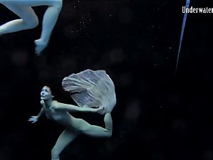 2 dolls swim and get bare mind-blowing